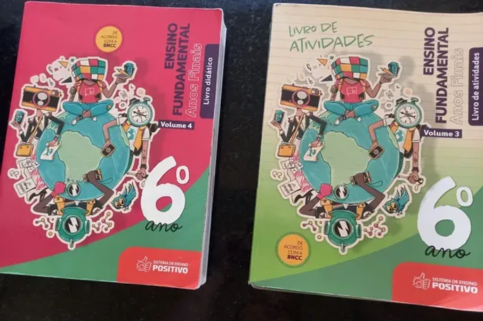 Livros Positivo 6° ano