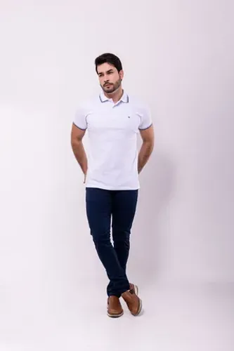 Calças brim c/ lycra 