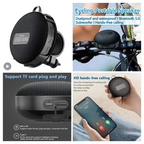 Caixa de Som Bluetooth 8W RMS, para Moto ou Bike.