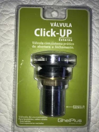 Válvula click up - na embalagem- nova