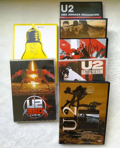 U2 Coleção kit de DVDs Originais - 7 DVDs | Shows e Documentários