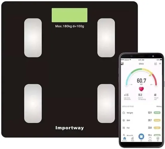 Balança Digital Inteligente Importway - Controle Seu Peso e Saúde!