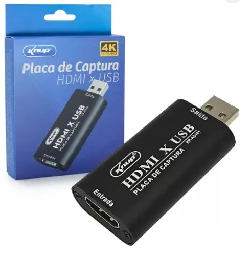 Placa de Captura HDMI x USB Full HD 1080p Knup KP-AD101