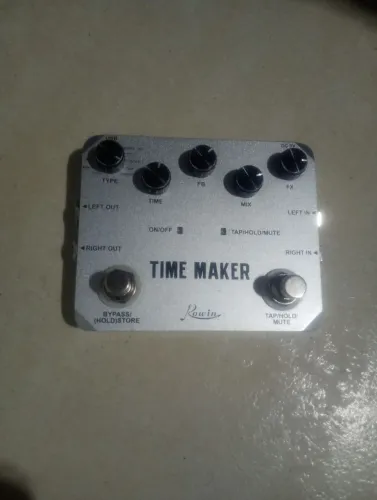 Pedal rowin time Maker delay para guitarra violão 