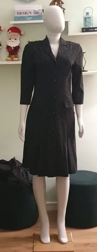 Vestido Preto Risca de Giz - P. A Concept
