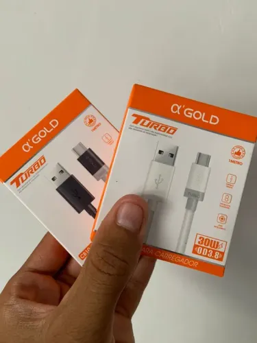 Cabo USB Tipo C Turbo 30W - Carregamento Rápido
