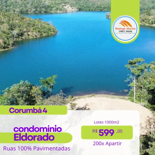^ Lote Vista Lago Corumbá 4 %