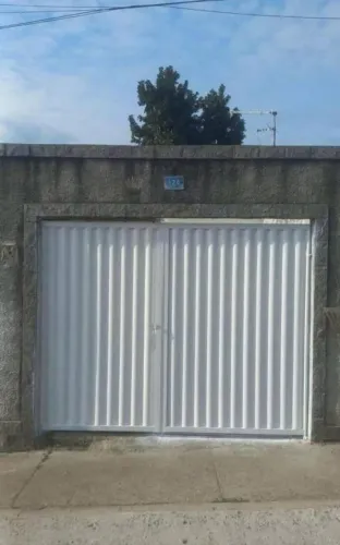 Portão garagem Búzios branco ou preto pronta entrega