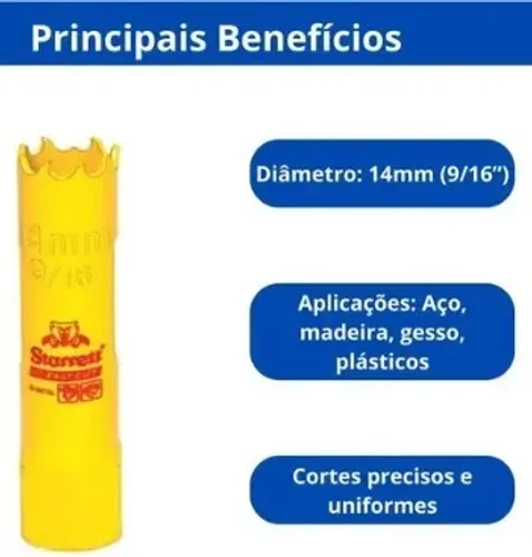 Serra Copo Bimetal 14mm 9/16 de Passo Constante FCH0096-G Starret