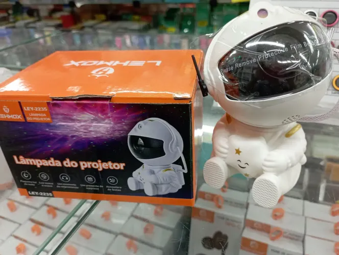 Mini Projetor Astronauta - Criar Atmosfera de Festa