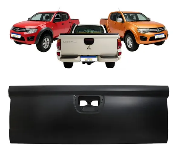 Tampa Traseira L200 Triton Gl Gls Glx 2012 A 2016 Cb Alongad Preto