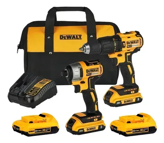 COMBO DEWALT PARAFUSADEIRA DCD7781+ CH IMPACTO DCF787 +BOLSA
