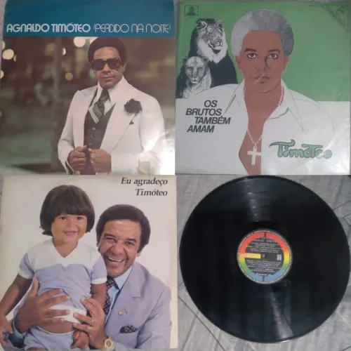 3 LPs Agnaldo Timóteo 