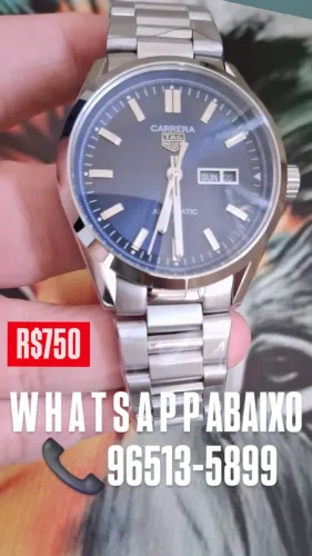 Relógio TAG HEUER CARRERA Automático Day Date Fundo Azul