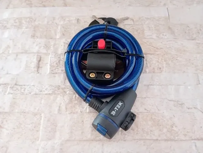Cadeado para Moto e Bicicleta Trava de Segurança com Chave