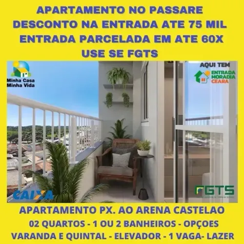 Imóvel para venda possui 45 metros quadrados com 2 quartos em Passaré - Fortaleza - CE