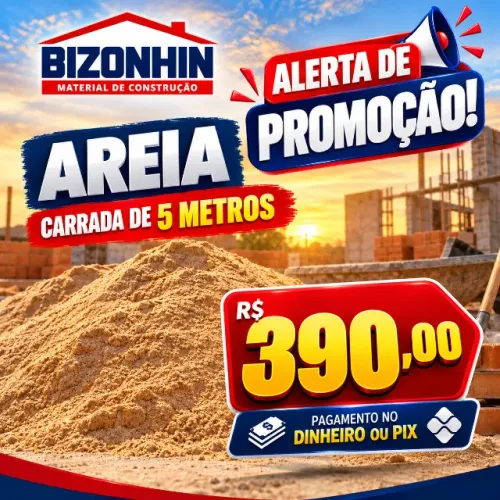 AREIA CARRADA 5MT