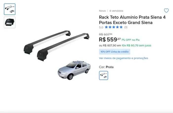 ? VENDO RACK DE TETO LONG LIFE SPORTS ?
