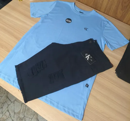 Camisa Premium CK + Bermuda Jeans