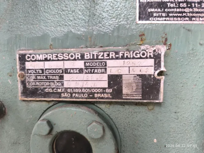 Compressor Bitzer 8 Hp 7 Hp 7.5 Hp BHS1350 