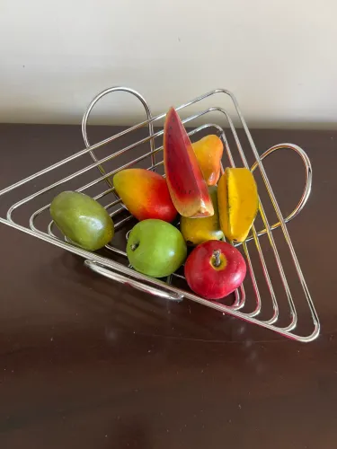Fruteira de inox 