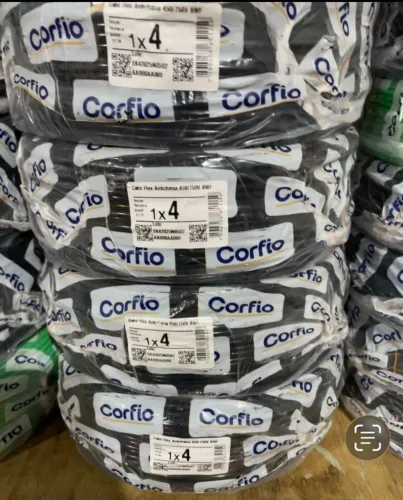 CABO FLEXIVEL 4mm 750V ROLO COM 100 Metros CORFIO