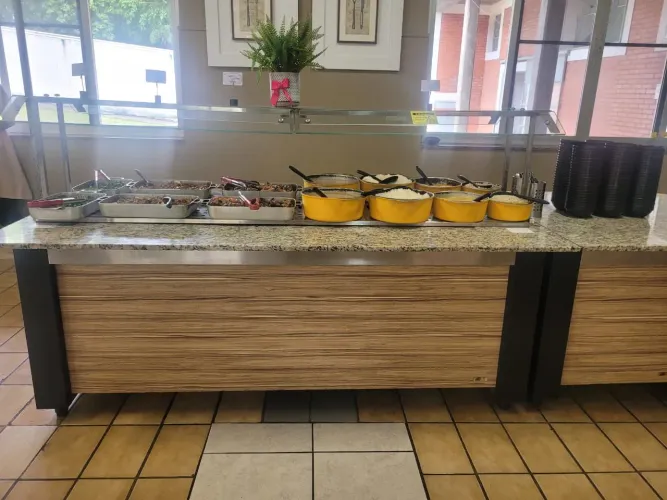 Ilha quente e frio para restaurante