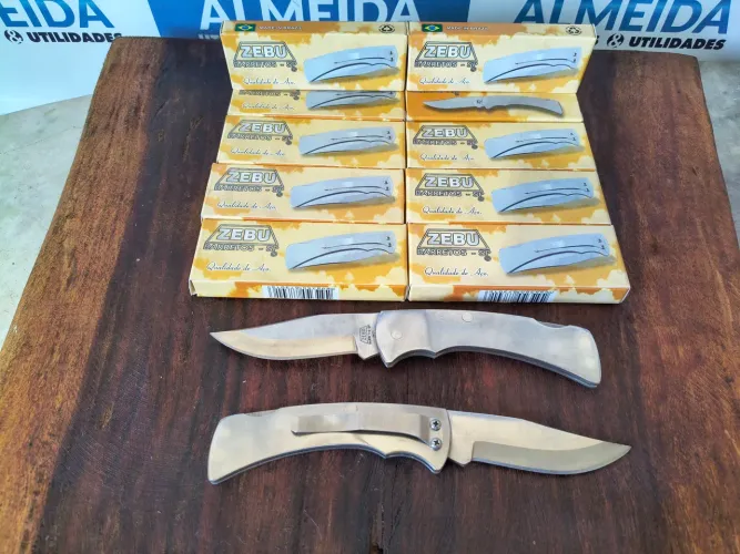 Promoção Dia dos Pais Canivete Zebu Barretão inox