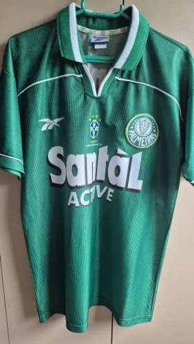 Camisa Palmeiras Reebok Santal Campeão Copa do Brasil 1998 Tamanho P (veste M)