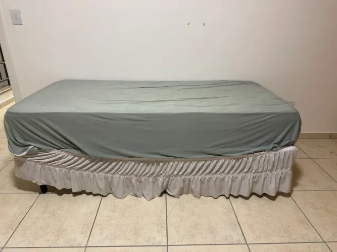 Cama solteiro box 