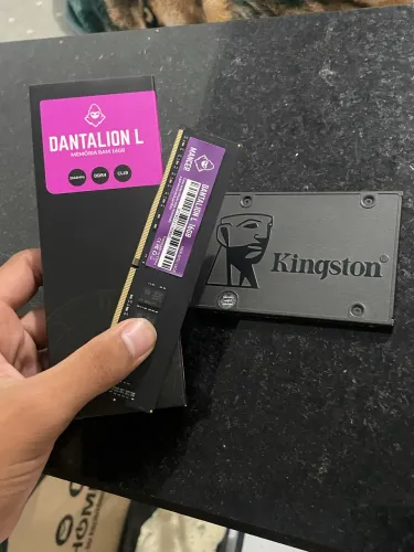 MEMÓRIA RAM 16GB, SDD SATA 480gb