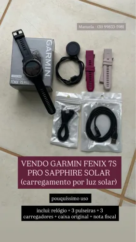 Vendo - Garmin Fenix 7S Pro Sapphire Solar (2025)