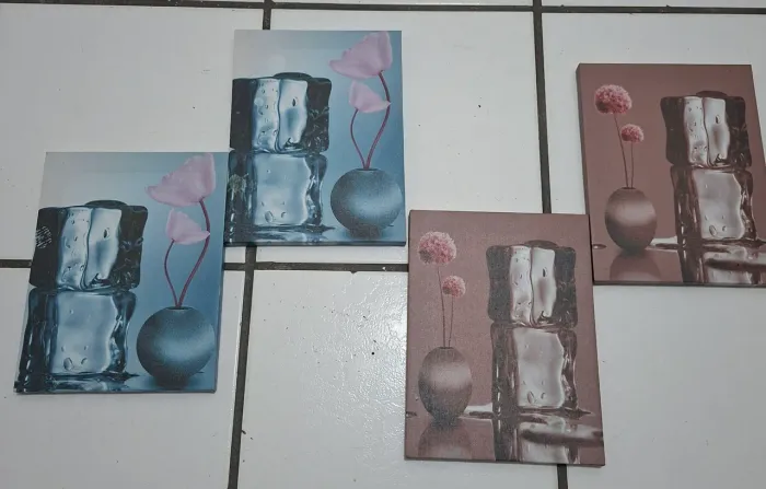 Conjunto de 04 quadros
