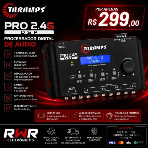Processador Taramps 'Entrega Grátis' (RWR SOM)