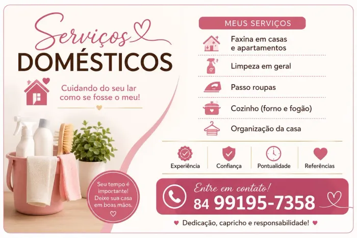 Estou disponível para trabalhar