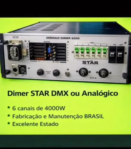 Dimer DMX STAR 6 canais 4.000W(cada)