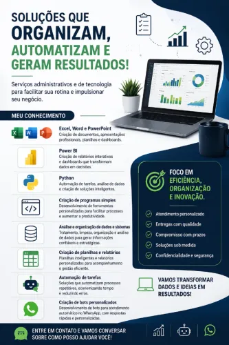 Analista de Negócios Freelancer | Excel, Power BI, Automação, Google e Gestão Empresarial