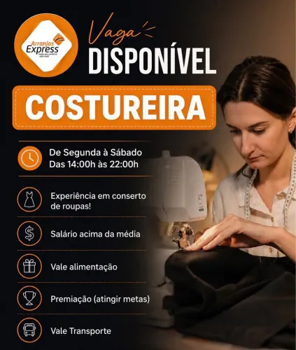 Contrata-se Costureira(o)