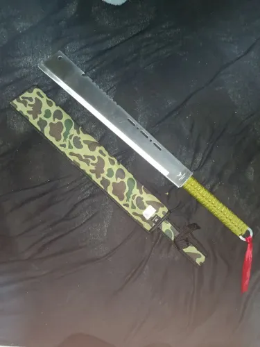 Facão Tático Afiado 68cm Slkk18 Para Camping E Caça<br>