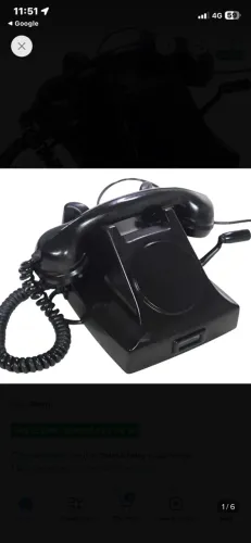 Telefone antigo a manivela