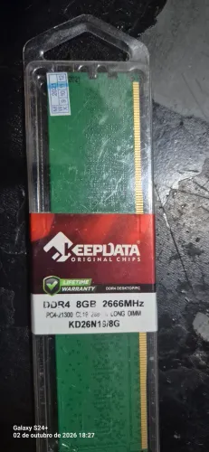 Memória ddr4 8gb Kingston