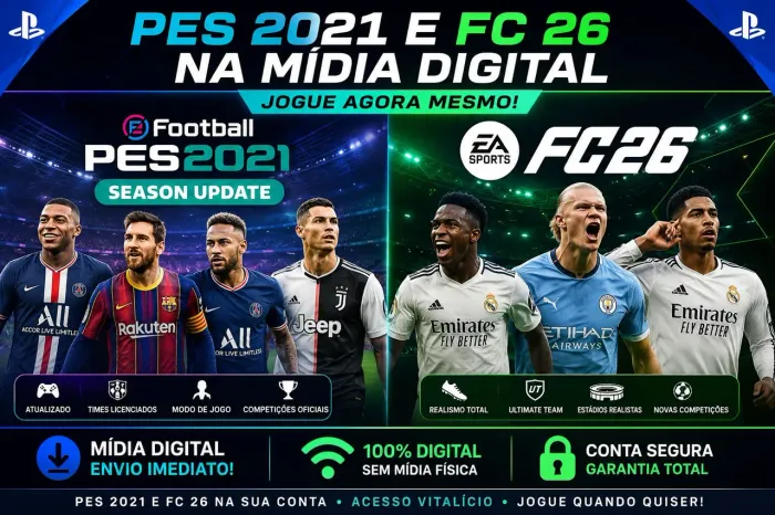 PES 2021 E FC 26 P / ps4