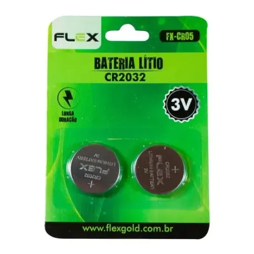 Cartela 2unid Bateria 3v Cr2032 Flex *ENTREGA GRÁTIS*