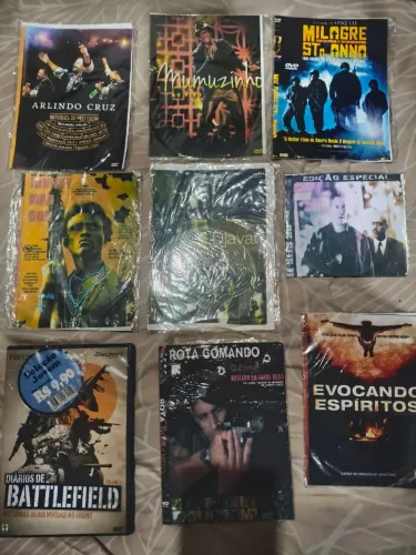 DVDs filmes e músicas