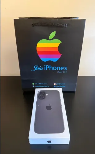 iPhone 16 - 256GB - Preto - Novo na caixa lacrada 