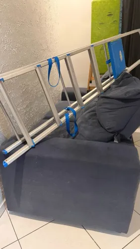 SOFA TOP AZUL RETRÁTIL DOIS LUGARES