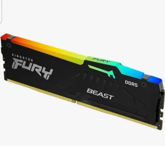 Memória RAM Kingston DDR5 16gb 6000Mhz CL30 | Fury Beast