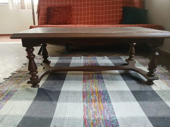 Mesa retangular de centro