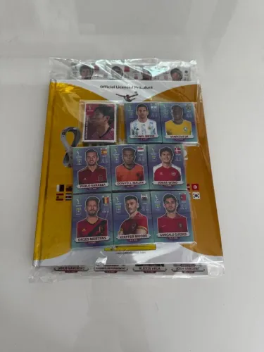 Album copa 2022 dourado completo para colar