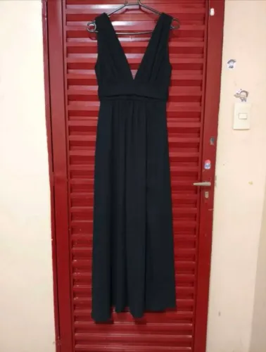 Vestido longo preto